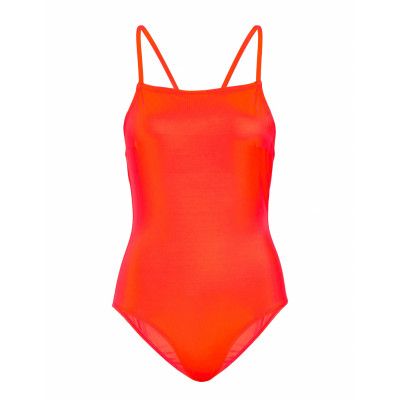 Core Convertable Strap Swimsuit Baddräkt Badkläder Orange French Connection