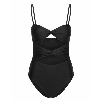 Gina Tricot Cutout Twist Swimsuit Svart