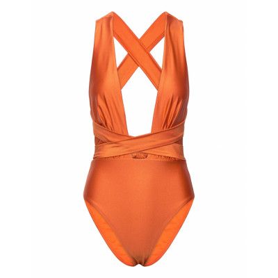 Desert Wrap Bs R Baddräkt Badkläder Orange Hunkemöller