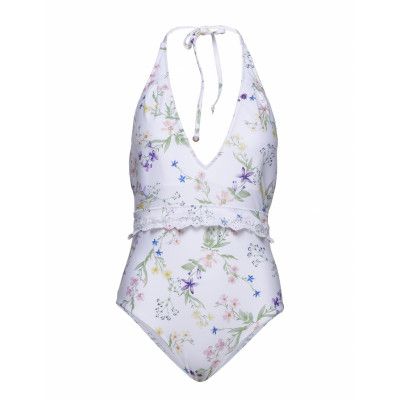 Elma Swimsuit Baddräkt Badkläder Blå By Malina