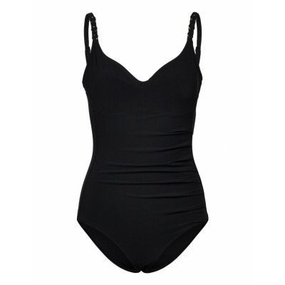 Emblem Bikini Covering Underwired Swimsuit Baddräkt Badkläder Svart Chantelle Beach