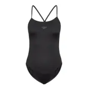 Womens Endurance+ Thinstrap Sport Swimsuits Svart Speedo