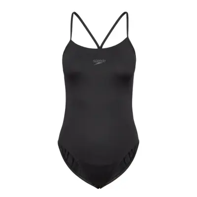 Womens Endurance+ Thinstrap Sport Swimsuits Svart Speedo