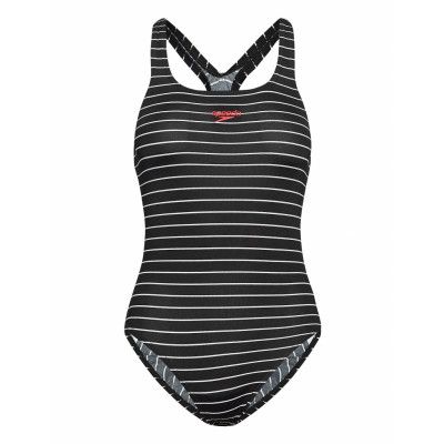 Essentials Endurance + Medalist Fed Red 34 Baddräkt Badkläder Svart Speedo