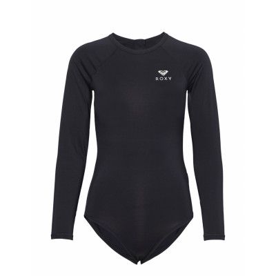 Essentials Sie Back Zip Sport Swimsuits Svart Roxy