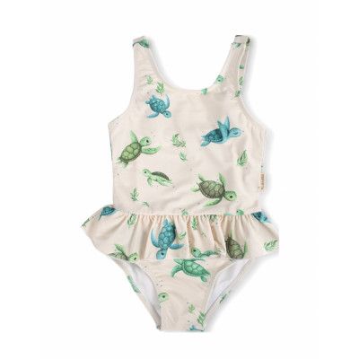 Filibabba Eva – Badedragt 3-4 År – First Swim Beige