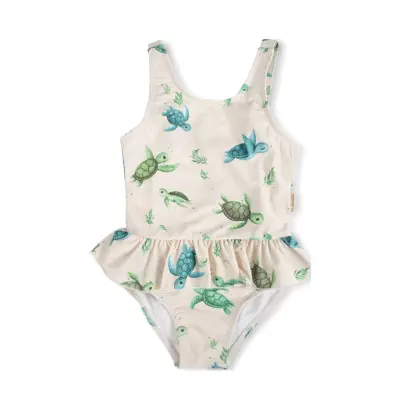 Filibabba Eva – Badedragt 3-4 År – First Swim Beige