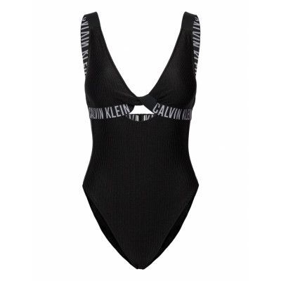 Fashion Fit Piece Baddräkt Badkläder Black Calvin Klein