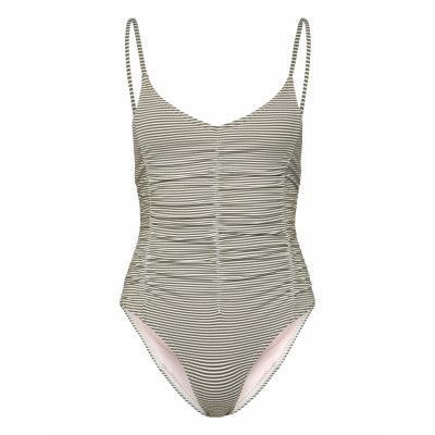 Becksöndergaard Fendra Gathered Bea Swimsuit Grön