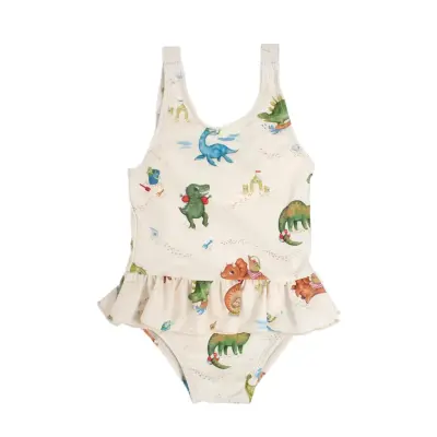 Filibabba Eva – Badedragt 1-2 År – Dino Beach Kräm