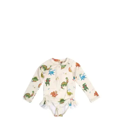 Filibabba Vilje – Uv-Dragt 1-2 År – Dino Beach Kräm