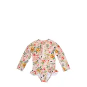Filibabba Vilje – Uv-Dragt 1-2 År – Ocean Blossom Rosa