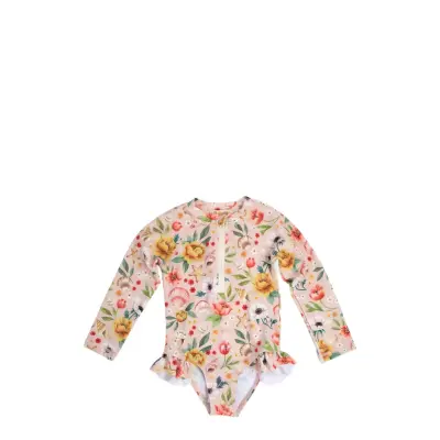 Filibabba Vilje – Uv-Dragt 3-4 År – Ocean Blossom Rosa