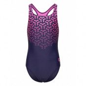 Arena Girl's Arena Kikko V Swimsuit Swim Pro Back Navy-S Marinblå