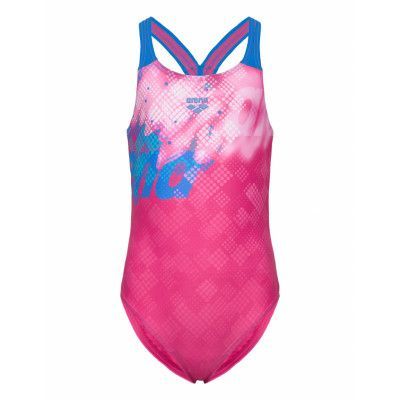 Arena G Splash Point Swimsuit V Back Rosa