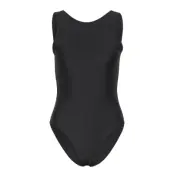 GANNI Recycled Core Solid Sporty Swimsuit - Black - 34