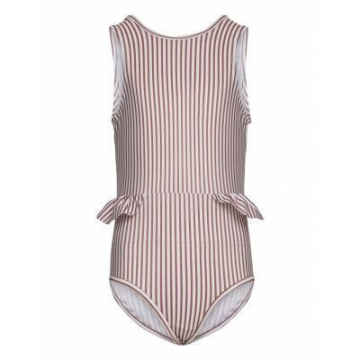 Gelika Printed Swimsuit Baddräkt Badkläder Brown Mini A Ture