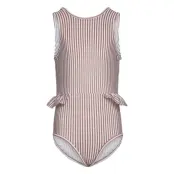Gelika Printed Swimsuit Baddräkt Badkläder Brun Mini A Ture