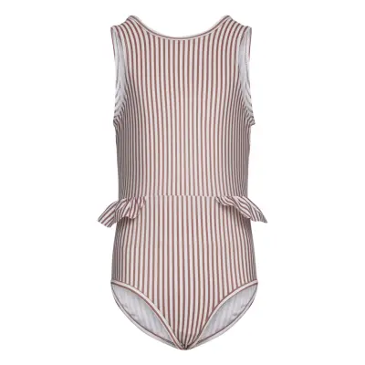 Gelika Printed Swimsuit Baddräkt Badkläder Brun Mini A Ture