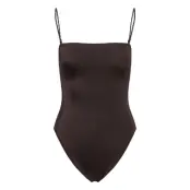 Gina Tricot Twisted Swimsuit Brun