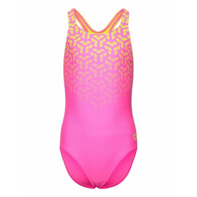 Arena Girl's Arena Kikko V Swimsuit Swim Pro Back Shocki Rosa