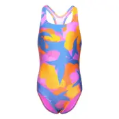 Girls Printed Medalist Baddräkt Badkläder Multi/patterned Speedo