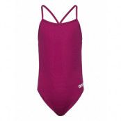 Girl's Team Swimsuit Challenge *Villkorat Erbjudande Baddräkt Badkläder Vinröd Arena