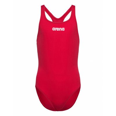 Girl's Team Swimsuit Swim Pro Solid *Villkorat Erbjudande Baddräkt Badkläder Röd Arena