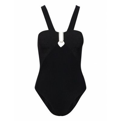Glow Wirefree Swimsuit Baddräkt Badkläder Black Chantelle Beach
