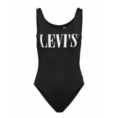 Graphic Bodysuit Logo Bodysuit Baddräkt Badkläder Svart LEVI´S Women