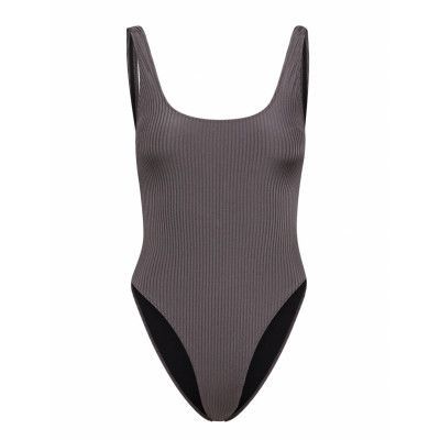 Grey Aquaholic Swimsuit Baddräkt Badkläder Grå Understatement Underwear