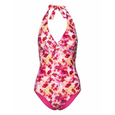 Abecita Haiti Halterneck Swimsuit Rosa