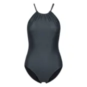 Filippa K Halter Printed Swimsuit Blå
