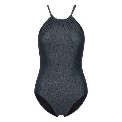Filippa K Halter Printed Swimsuit Blå