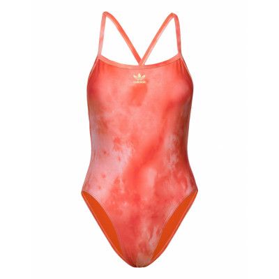 Hills Hiker Allover-Print Swimsuit Sport Swimsuits Orange Adidas Performance