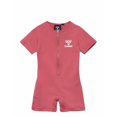 Hmldrew Bodysuit Baddräkt Badkläder Pink Hummel