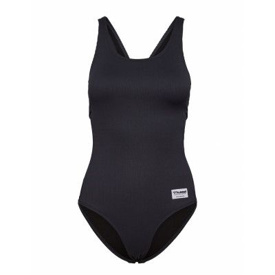 Hmlnactar Swimsuit Baddräkt Badkläder Svart Hummel