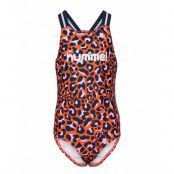 Hmlzoey Swimsuit Baddräkt Badkläder Röd Hummel