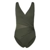 Hunkemöller Shell Mesh Shaping Bs - Khaki green - M