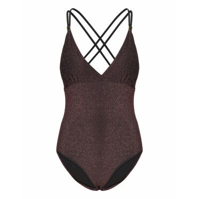 Ibiza Swimsuit Lurex Baddräkt Badkläder Brun Missya