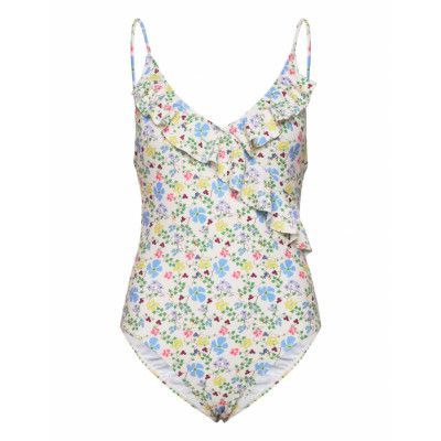 Becksöndergaard Ireni Bly Frill Swimsuit Multi/patterned