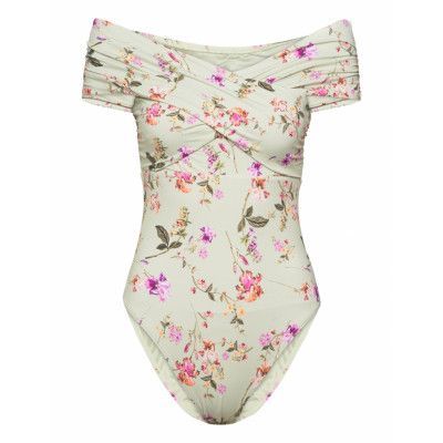 Isa Swimsuit Baddräkt Badkläder Grön By Malina