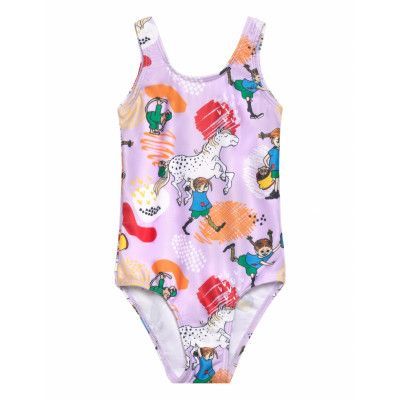 Pippi Langstrømpe Joyful Swimsuit Lila