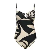 Julia Swimsuit Baddräkt Badkläder Svart Second Female