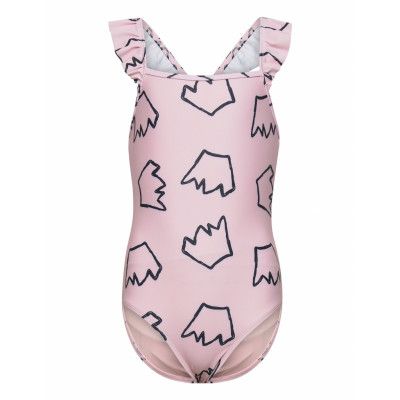 K. Frilly Swimsuit *Villkorat Erbjudande Baddräkt Badkläder Rosa Svea
