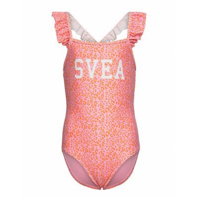 K. Frilly Swimsuit *Villkorat Erbjudande Baddräkt Badkläder Rosa Svea