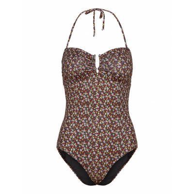 Kellygz Open Bk Swimsuit Baddräkt Badkläder Svart Gestuz