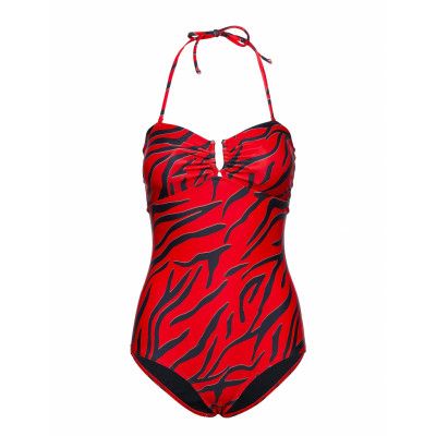 Kellygz Swimsuit Ao19 Baddräkt Badkläder Röd Gestuz