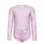 Kids Recycled Rashguard Swim Two-Piece Baddräkt Badkläder Lila GAP