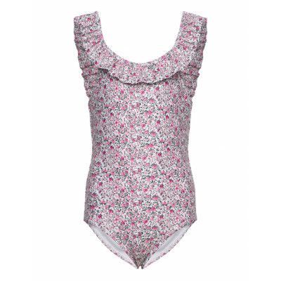 Kogdana Lara Ruffle Swimsuit Baddräkt Badkläder Rosa Kids Only